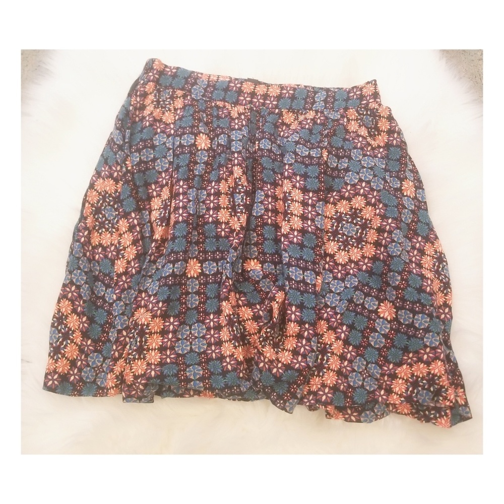 Top shop patterned skirt